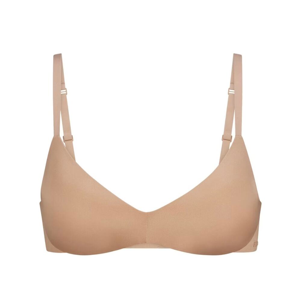NWT Skims Wireless Form Push Up Plunge Bra Clay 36C
